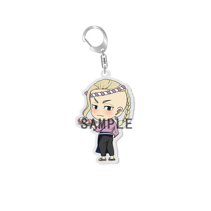 Wholesale pendant cute acrylic keychain Tokyo JDC-KC-XCai001