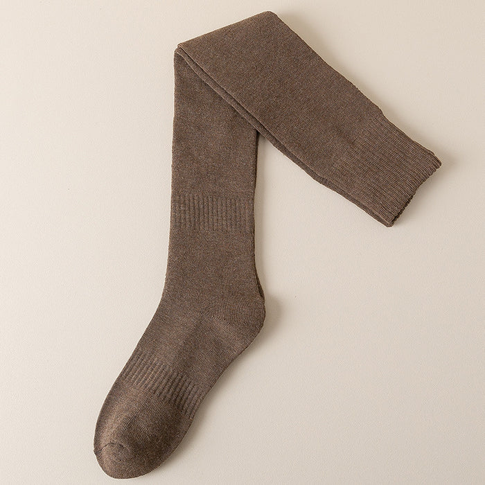 Wholesale Socks Polyester Thickened Warm Straight Over The Knee Long Socks JDC-SK-LiSheng002