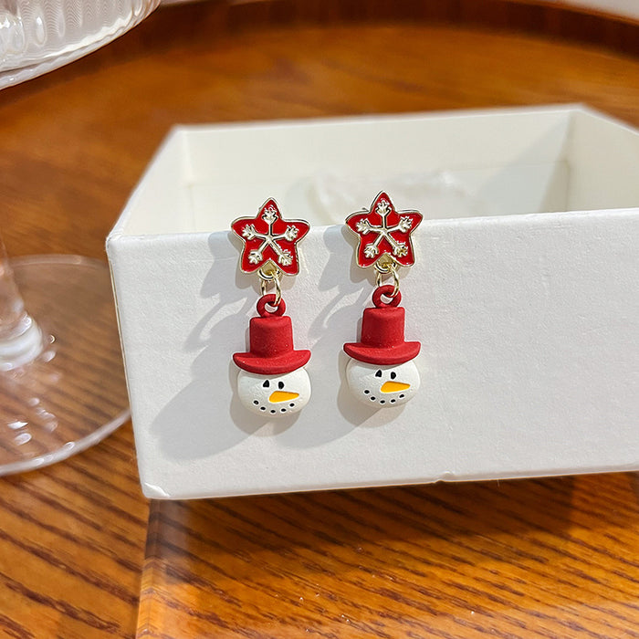 Wholesale Earring Alloy Christmas Creative Stud Earrings JDC-ES-MDD069