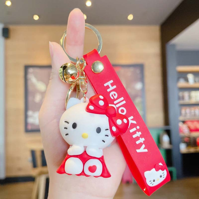 Wholesale Keychain Silicone Cute Cartoon Cat MOQ≥2 (M) JDC-KC-JBao002