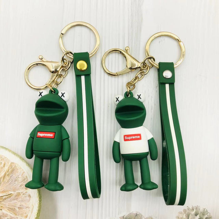 Wholesale doll long legs frog keychain JDC-KC-CunY003