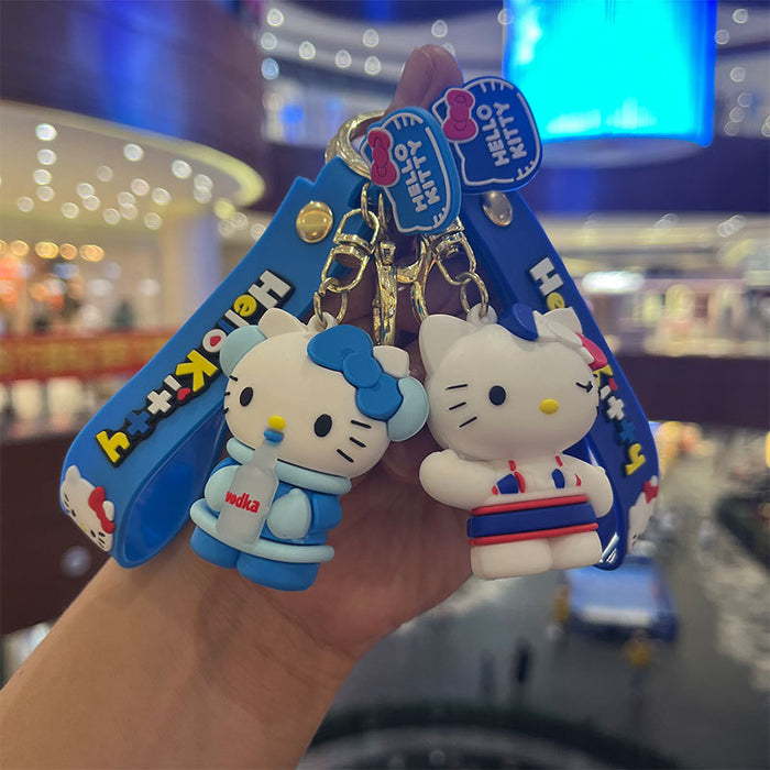 Wholesale Keychains PVC Metal Cute Cartoon (M) MOQ≥2 JDC-KC-MiaoY016