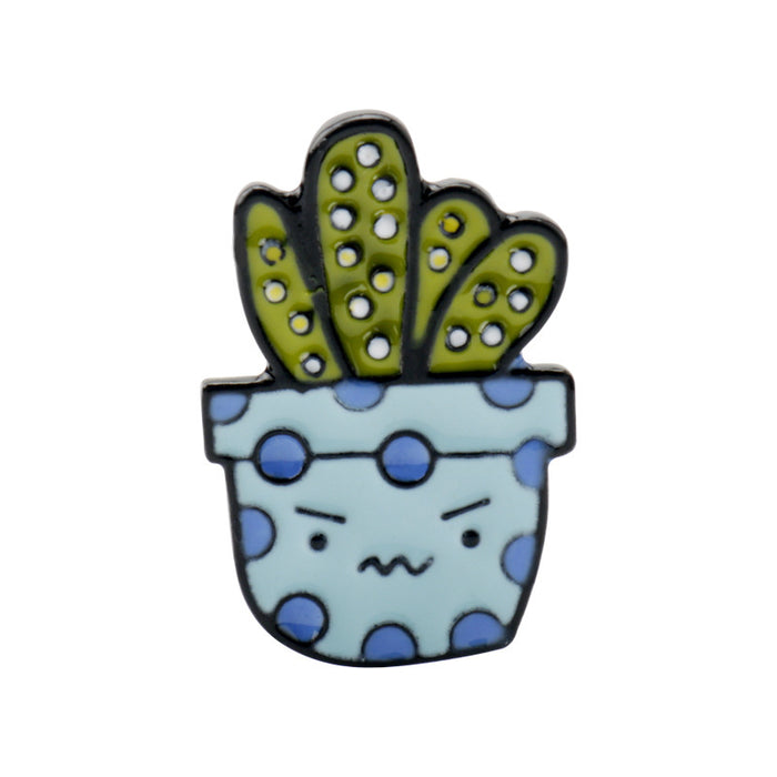 Jewelry WholesaleWholesale Cartoon Cactus Succulent Electroplating Alloy Brooch JDC-BC-AWen001 Brooches 艾文 %variant_option1% %variant_option2% %variant_option3%  Factory Price JoyasDeChina Joyas De China