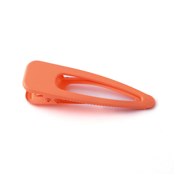 Wholesale Hair Clips Metal Neon Rubber Paint Effect JDC-HC-KenJ006