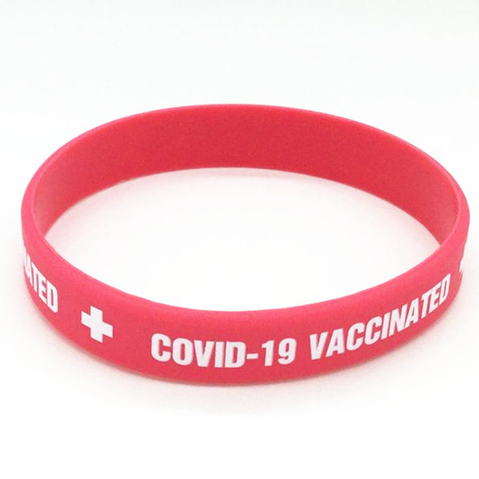 Jewelry WholesaleWholesale I got vaccine Cov-id Vaccinated Silicone Bracelet JDC-BT-HanJ012 Bracelet 寒骏 %variant_option1% %variant_option2% %variant_option3%  Factory Price JoyasDeChina Joyas De China