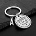 Jewelry WholesaleWholesale stainless steel 26 letter keychain MOQ≥2 JDC-KC-ShangQ009 Keychains 上泉 %variant_option1% %variant_option2% %variant_option3%  Factory Price JoyasDeChina Joyas De China