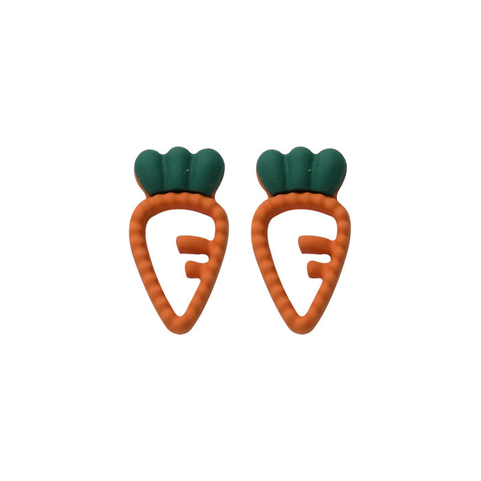 Wholesale Earring Alloy Cute Carrots JDC-ES-Baolai008