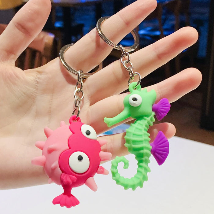 Jewelry WholesaleWholesale marine animal drip gum cartoon keychain JDC-KC-PLei001 Keychains 鹏磊 %variant_option1% %variant_option2% %variant_option3%  Factory Price JoyasDeChina Joyas De China