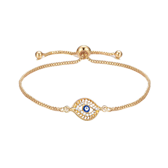 Wholesale Bracelet Alloy Evil Eye Lucky Guardian Bracelet MOQ≥2 JDC-BT-XiaoM011