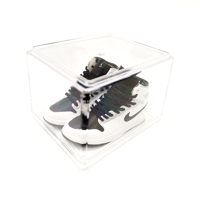 Wholesale Enamel Sneakers Plastic Transparent Box Keychains Ornaments JDC-KC-TuoH008