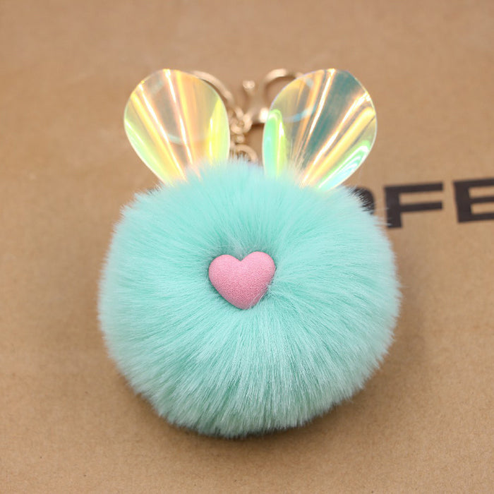 Jewelry WholesaleWholesale color color change ear rabbit hairball keychain JDC-KC-Zuge052 Keychains 祖格 %variant_option1% %variant_option2% %variant_option3%  Factory Price JoyasDeChina Joyas De China