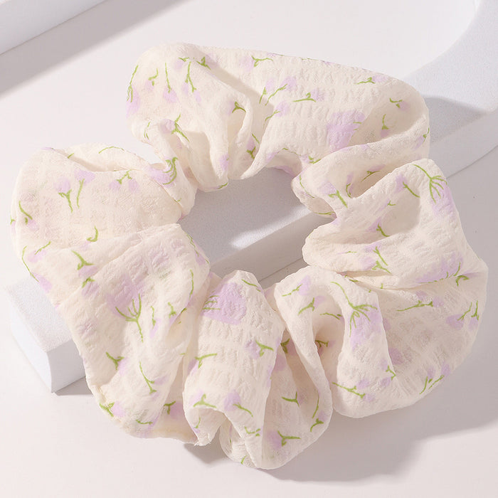 Jewelry WholesaleWholesale floral fabric hair rope JDC-HS-Moduo002 Hair Scrunchies 摩多 %variant_option1% %variant_option2% %variant_option3%  Factory Price JoyasDeChina Joyas De China