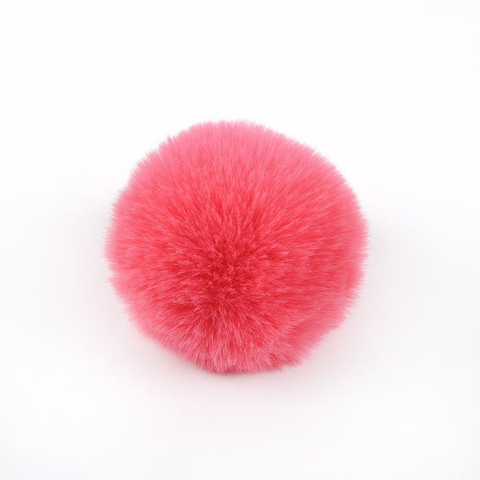 Wholesale Polyester Hair Ball DIY custom keychain JDC-DIY-HuiY001