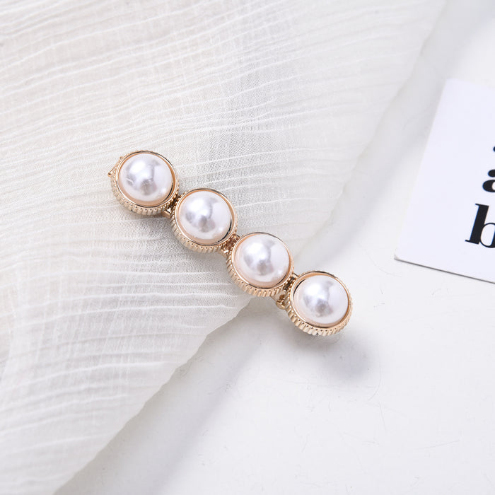 Wholesale cute adult hairpin pearl hairpin women MOQ≥2 JDC-HC-Yisheng001