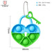 Jewelry WholesaleWholesale kids educational toy silicone decompression press le finger bubble keychain MOQ≥2 JDC-FT-HMJ022 fidgets toy 华明军 %variant_option1% %variant_option2% %variant_option3%  Factory Price JoyasDeChina Joyas De China