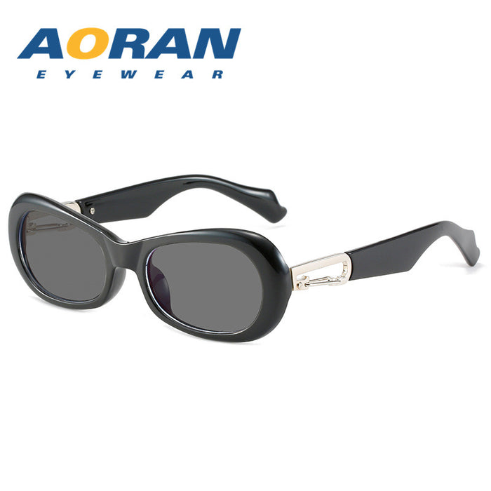 Jewelry WholesaleWholesale retro oval small frame black sunglasses JDC-SG-AoR007 Sunglasses 奥然 %variant_option1% %variant_option2% %variant_option3%  Factory Price JoyasDeChina Joyas De China