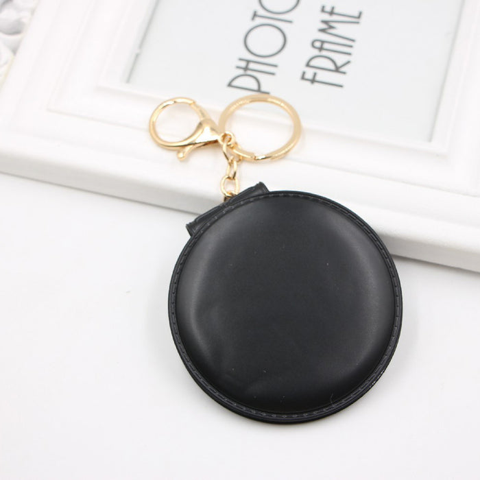 Jewelry WholesaleWholesale 10 colors double sided small mirror keychain JDC-KC-Zuge054 Keychains 祖格 %variant_option1% %variant_option2% %variant_option3%  Factory Price JoyasDeChina Joyas De China