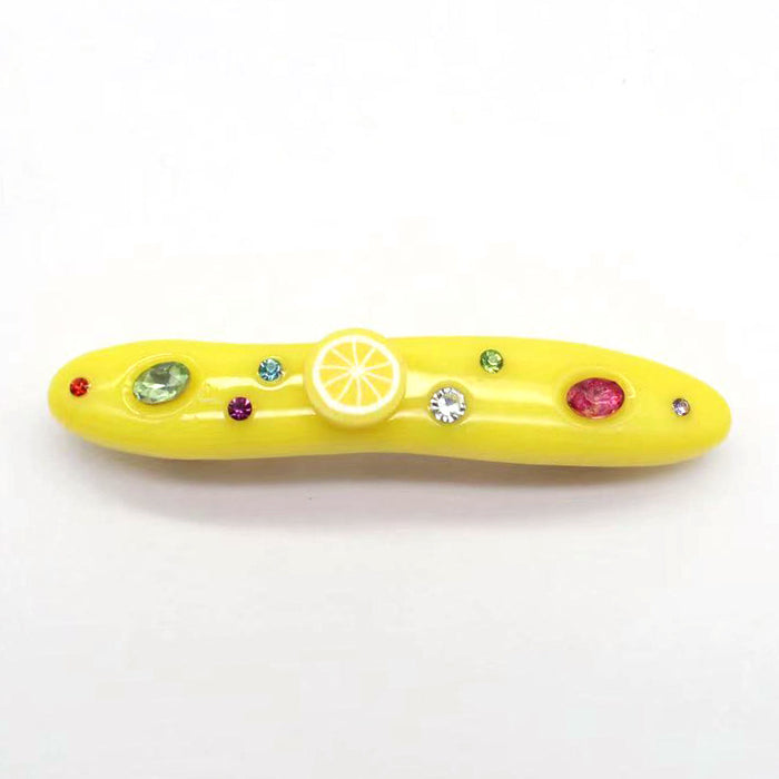 Wholesale Candy Color Resin Diamond Enamel Hair Clip JDC-HC-Kenjie001