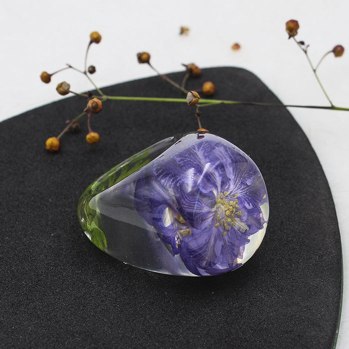 Wholesale Acrylic Resin Dried Flower Rings JDC-RS-XTS001