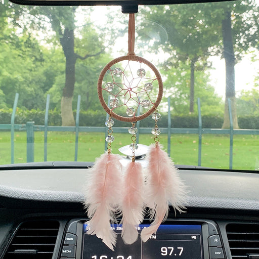 Jewelry WholesaleWholesale Pink FeatherCatcher JDC-DC-MGu011 Dreamcatcher 梦罟 %variant_option1% %variant_option2% %variant_option3%  Factory Price JoyasDeChina Joyas De China