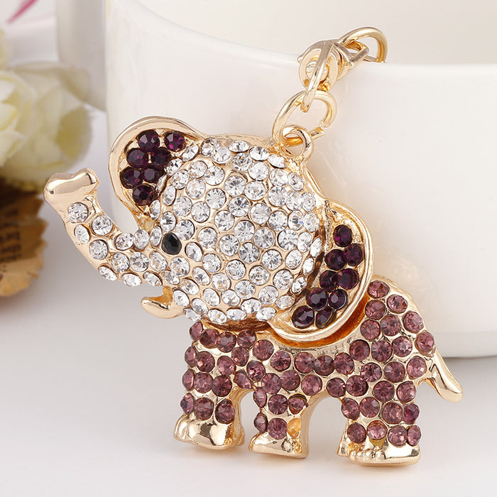 Barreras de zoológico creativas al por mayor Rhinestones Classic Elefante Tortuga Accesorios CAR Galeta JDC-KC-GEL012