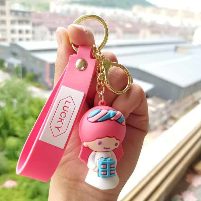 Wholesale Keychain Silicone Metal Cute Cartoon (S) JDC-KC-JFang007