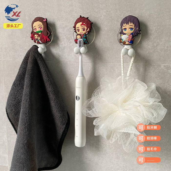 Wholesale Toothbrush Holder PVC Cute Cartoon Punch Free MOQ≥2 (M) JDC-THR-ZhiL004