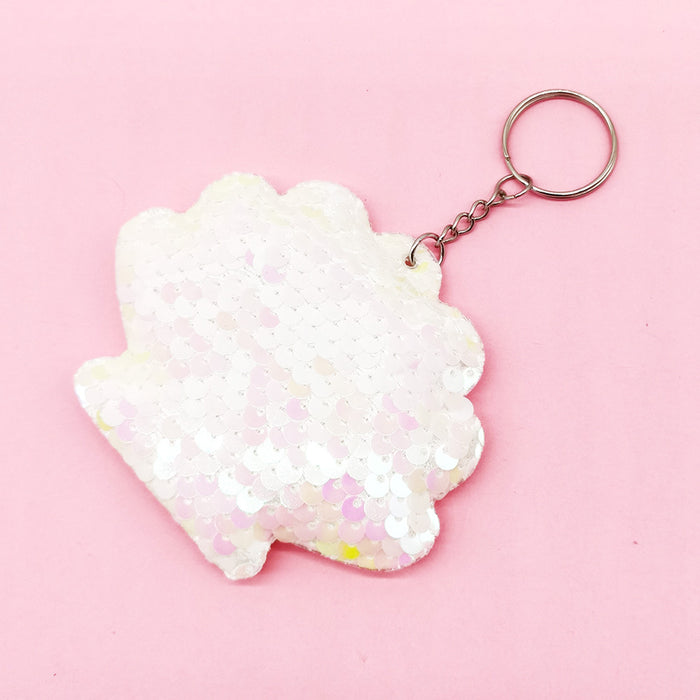 Jewelry WholesaleWholesale reflective shell keychain JDC-KC-QiShi027 Keychains 奇释 %variant_option1% %variant_option2% %variant_option3%  Factory Price JoyasDeChina Joyas De China