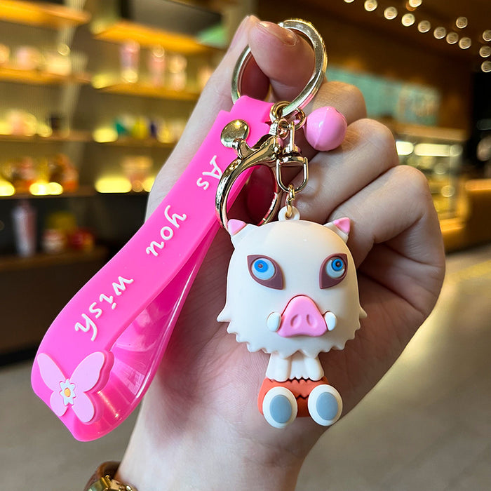 Wholesale Cartoon Anime Cute Silicone Keychain (M) JDC-KC-YMeng005