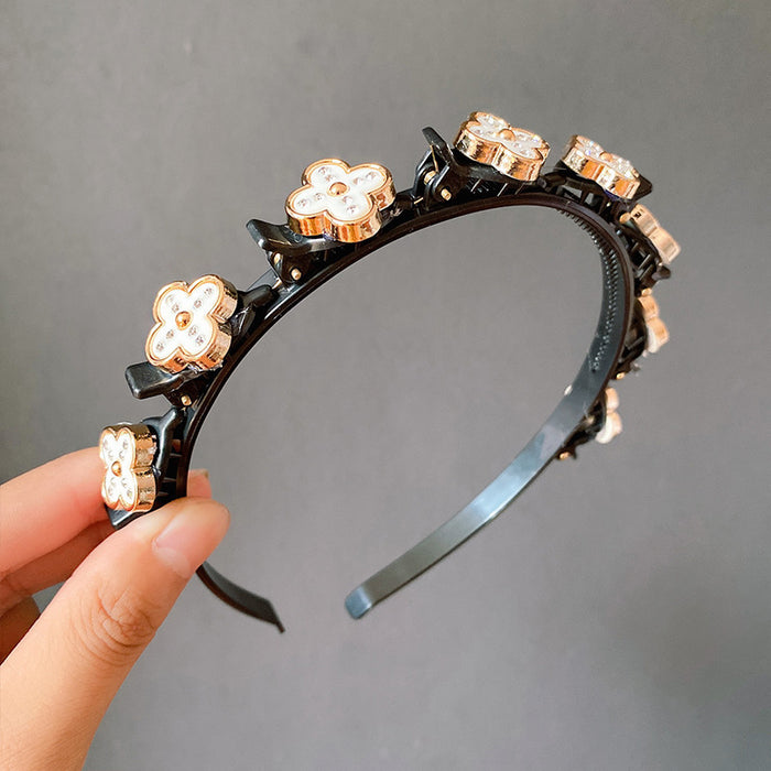 Jewelry WholesaleWholesale Pearl Rhinestone Hair Band JDC-HD-XinR003 Headband 新柔 %variant_option1% %variant_option2% %variant_option3%  Factory Price JoyasDeChina Joyas De China