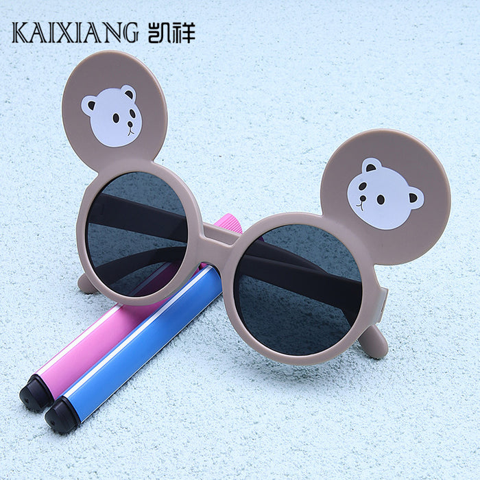 Jewelry WholesaleWholesale children's cartoon big ears cute bear PC glasses JDC-SG-KaiX006 Sunglasses 凯祥 %variant_option1% %variant_option2% %variant_option3%  Factory Price JoyasDeChina Joyas De China