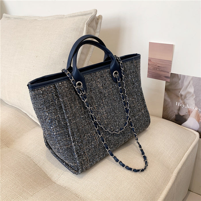 Wholesale Handbag Canvas Solid Color Chain Diagonal One Shoulder JDC-HB-Wanyue001