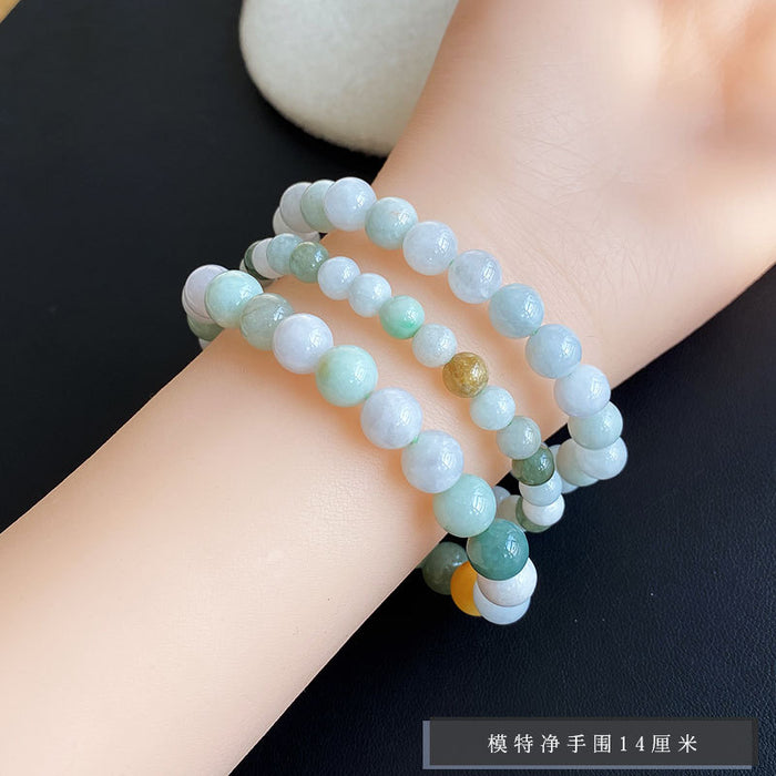 Jewelry WholesaleWholesale Jade Tricolor Jade Single Ring Bracelet JDC-BT-BaiM002 Bracelet 百慕 %variant_option1% %variant_option2% %variant_option3%  Factory Price JoyasDeChina Joyas De China