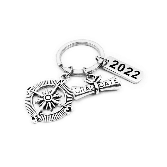 Jewelry WholesaleWholesale Graduation Season Stainless Steel Compass Keychain JDC-KC-Mail003 Keychains 麦伦 %variant_option1% %variant_option2% %variant_option3%  Factory Price JoyasDeChina Joyas De China