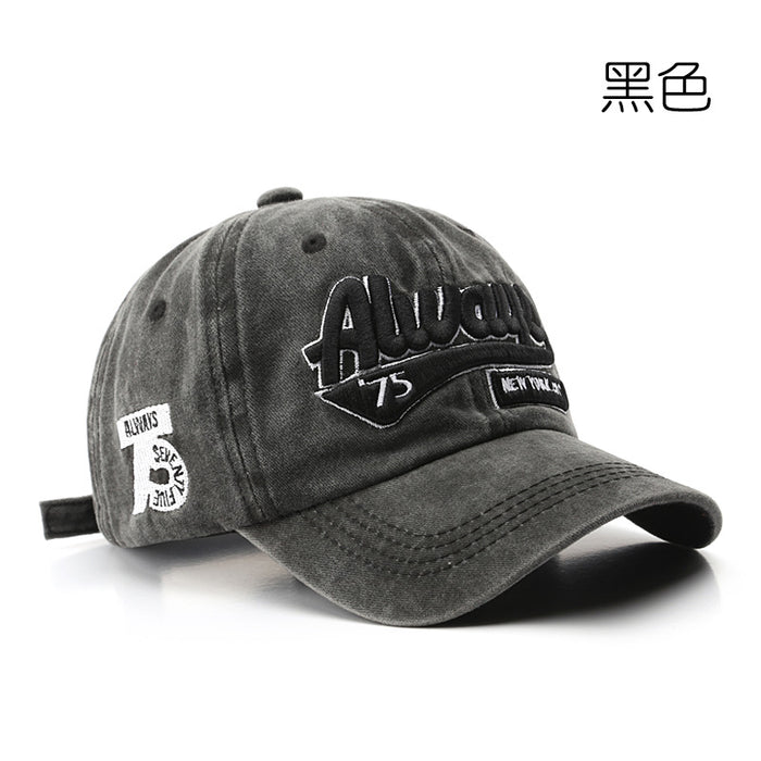 Wholesale Distressed Letter Embroidery Cotton Baseball Cap JDC-FH-TLa001