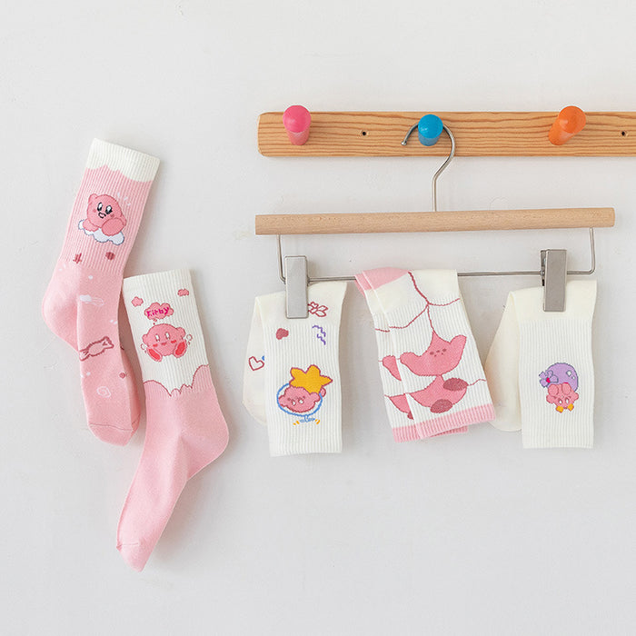 Wholesale Socks Cotton Cute Pink Cartoon Socks JDC-SK-MZX014