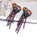 Jewelry WholesaleWholesale Long Love Tassel Rhinestone Earrings JDC-ES-QLan005 Earrings 千岚 %variant_option1% %variant_option2% %variant_option3%  Factory Price JoyasDeChina Joyas De China