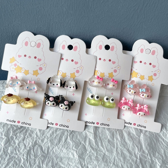 Wholesale Hair Clips Cartoon Resin Metal Set (S) JDC-HC-XingZ005