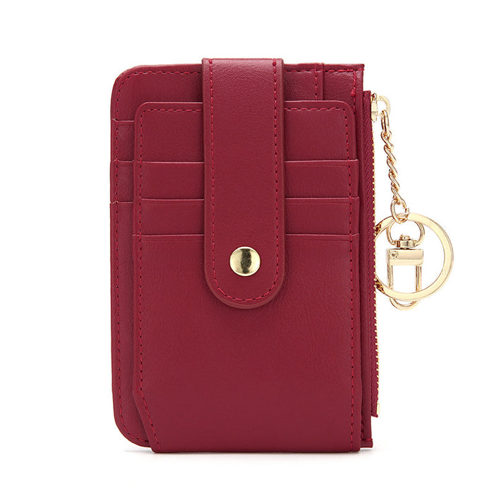 Wholesale PU Leather Card Bag Keychain JDC-KC-HTao001