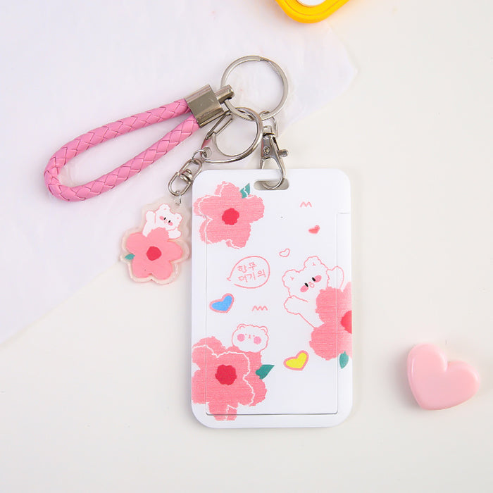 Jewelry WholesaleWholesale Plastic PU Bus Card Holder Keychain JDC-KC-Gangs002 Keychains 港升 %variant_option1% %variant_option2% %variant_option3%  Factory Price JoyasDeChina Joyas De China