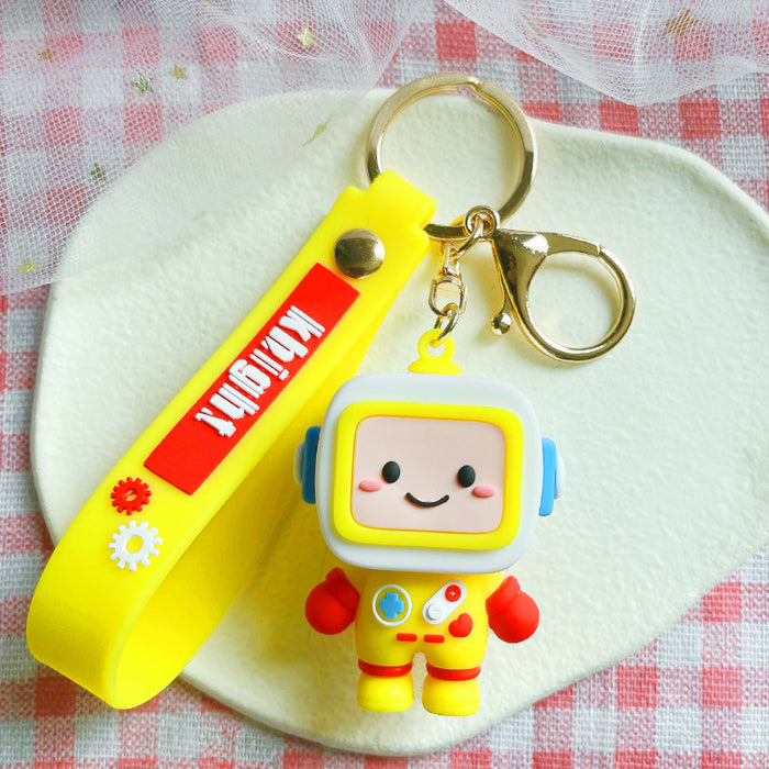 Jewelry WholesaleWholesale cartoon cute little robot doll keychain JDC-KC-GSXM067 Keychains 萌叙 %variant_option1% %variant_option2% %variant_option3%  Factory Price JoyasDeChina Joyas De China