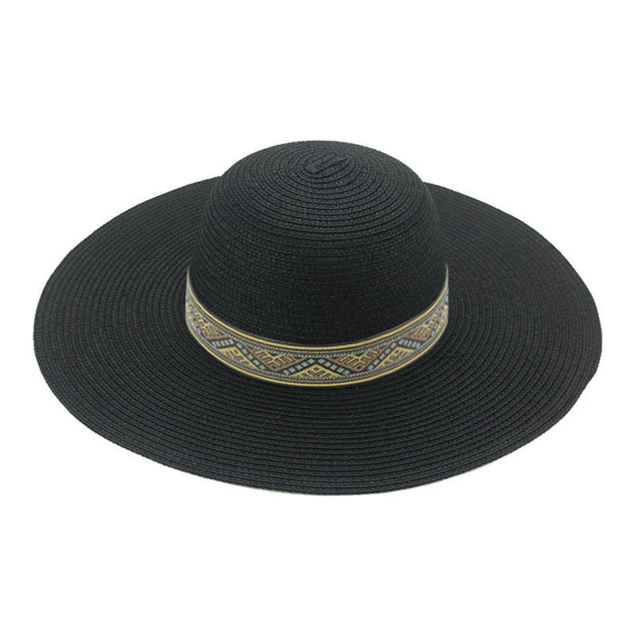 Jewelry WholesaleWholesale Dome Webbing Beach Retro Straw Hat MOQ≥2 JDC-FH-Guanchuan015 Fashionhat 冠川 %variant_option1% %variant_option2% %variant_option3%  Factory Price JoyasDeChina Joyas De China