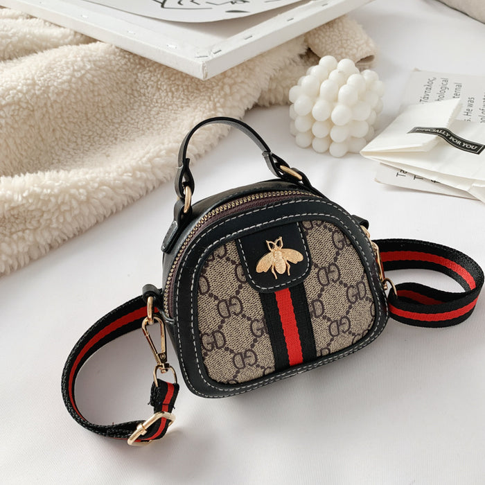 Wholesale Shoulder Bag PU Printed Children's Cute Little Bee MOQ≥3 JDC-SD-Xuhan002