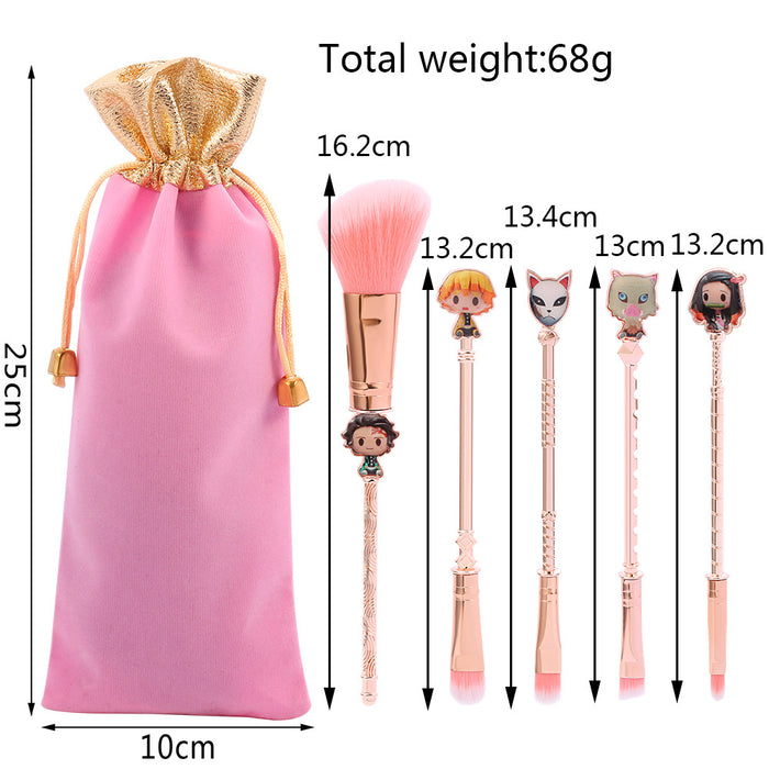 Wholesale Anime Peripheral Haori Kamado Cute Metal Makeup Brush (M) MOQ≥3 JDC-MB-GYu014