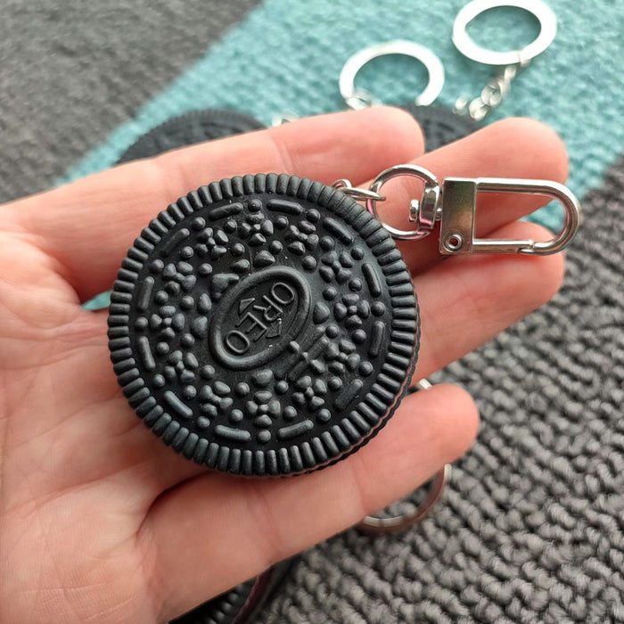 Wholesale Imitation Oreo Cookies PVC Keychain JDC-KC-BTao001