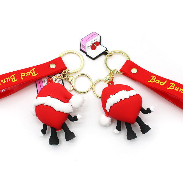 Wholesale Keychain PVC Christmas Cute Cartoon Pendant (F) JDC-KC-HAn010