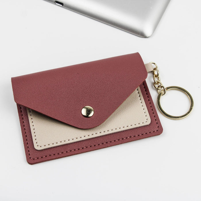 Wholesale PU Leather Candy Color Wallet Keychain MOQ≥3 JDC-KC-XXZN001