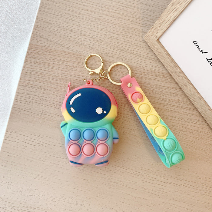 Jewelry WholesaleWholesale key chain astronaut fingertip toy Hamburg bubble music JDC-FT-XuYe004 fidgets toy 旭业 %variant_option1% %variant_option2% %variant_option3%  Factory Price JoyasDeChina Joyas De China