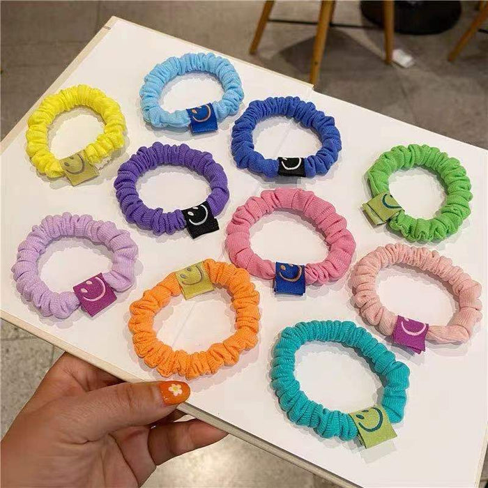 Wholesale art bow head rope hair ring flower small intestine ring JDC-HS-HuiDi006