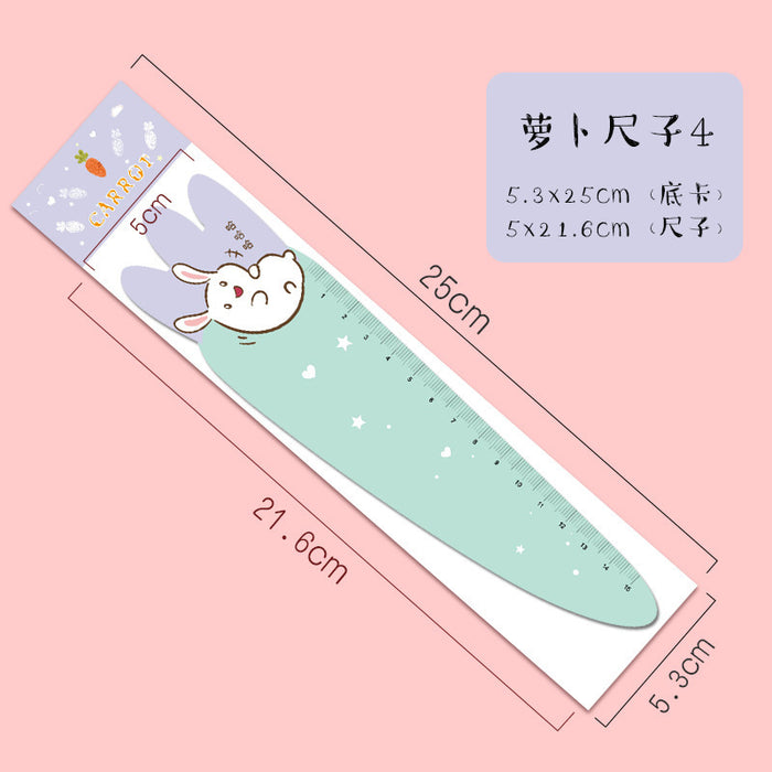 Wholesale Ruler ABS Cute Carrot Magnetic Soft Ruler JDC-RR-MPai002